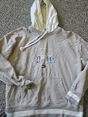 Tommy Hilfiger Jeans Embroidered Hooded Sweatshirt Large